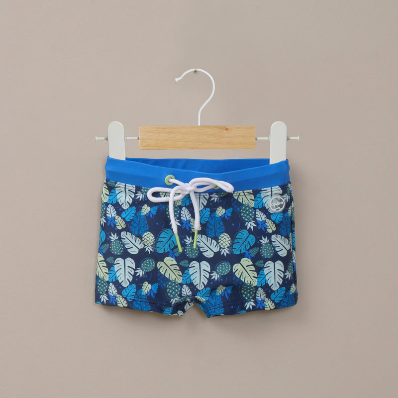 Short traje de baño azul de niño