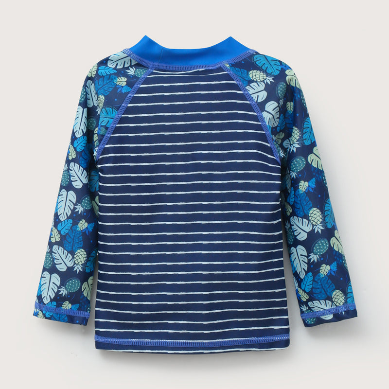 Polera traje de baño azul de niño