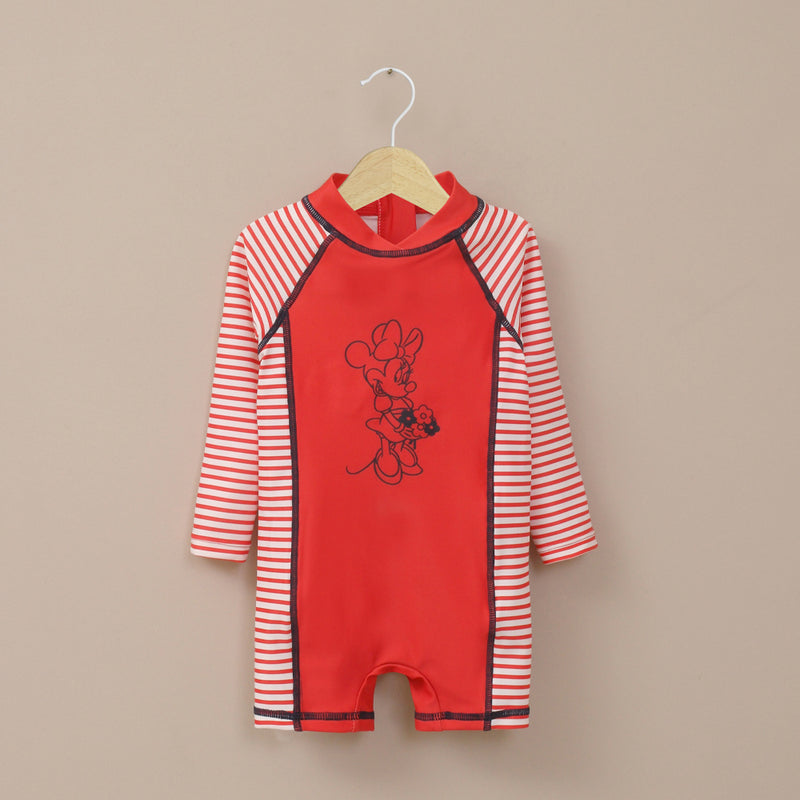 Traje de baño rojo disney de niña