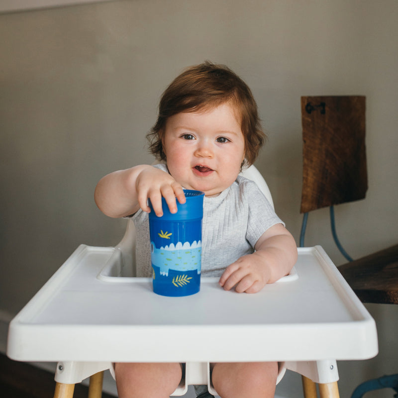 Vaso 360° sin asas 300ml 9M+ Azul Dr. Brown's