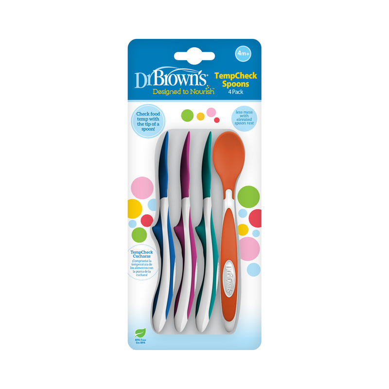 Pack 4 cucharas con sensor de temperatura 4M+ Dr. Brown's