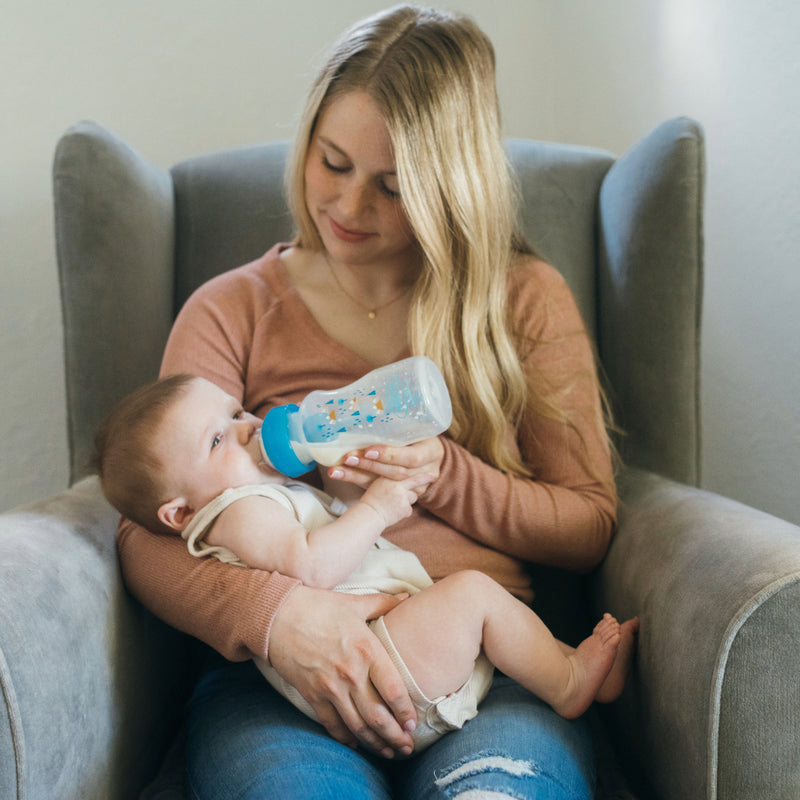 SET REGALO BOCA ANCHA ANTICÓLICO Azul Dr. Brown's