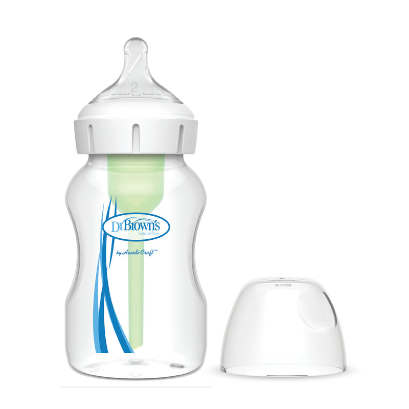 Mamadera Anticólico Boca Ancha 330ml, c/Tetina 3M+ Dr. Brown's