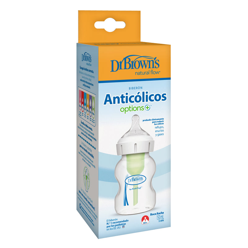 Mamadera Anticólico Boca Ancha 150ml Dr. Brown's