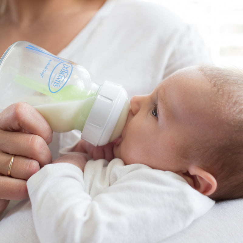 Pack 2 Mamaderas Anticólico Boca Ancha Vidrio 150ml Dr. Brown's