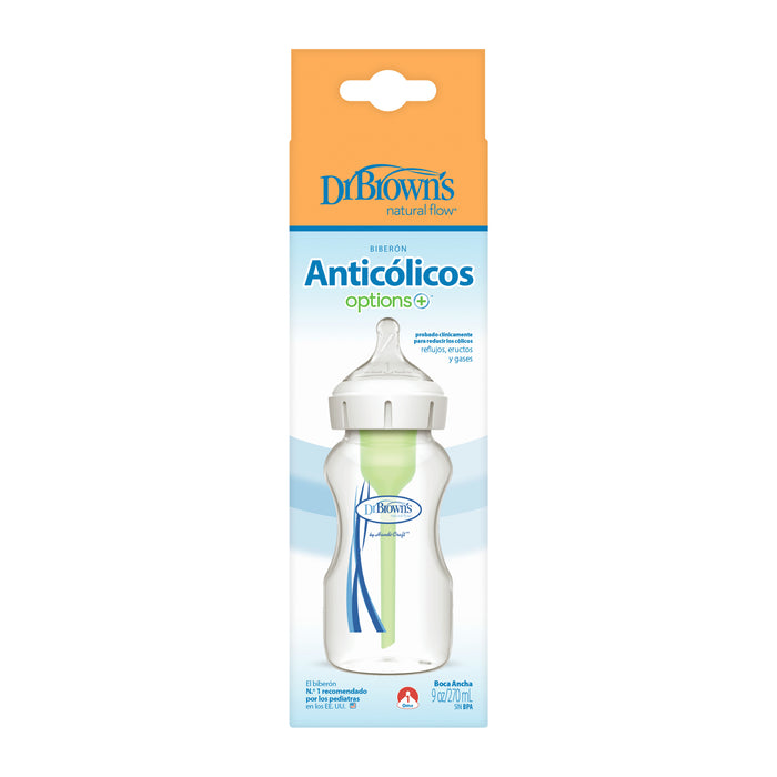 Mamadera Anticólico Boca Ancha 270ml Dr. Brown's