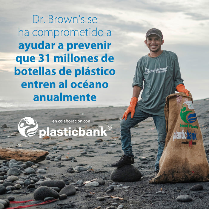 Pack 2 Mamaderas Anticólico Boca Ancha 270ml, Jirafa c/Tetina 3M+ Dr. Brown's