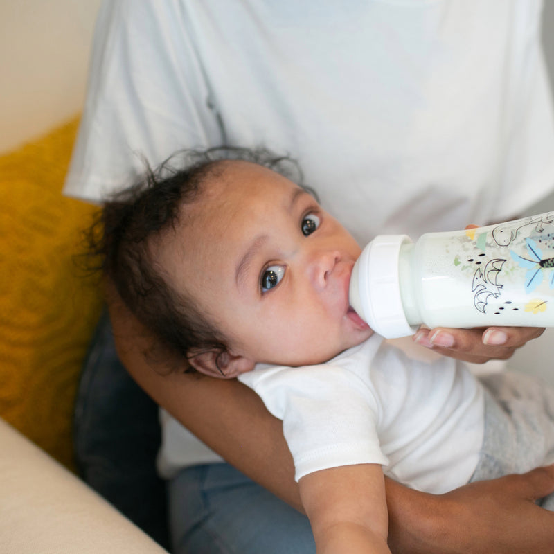 Pack 2 Mamaderas Anticólico Boca Ancha 270ml, Dinosaurios Dr. Brown's