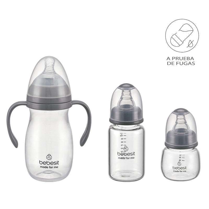 Set de Lactancia 6 en 1 Mamaderas y Accesorios Bebesit