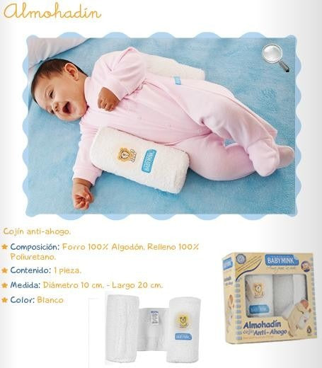 Almohadin Antiahogo Azul Baby Mink