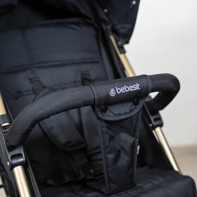 Coche Paragua Kronos Gold Negro