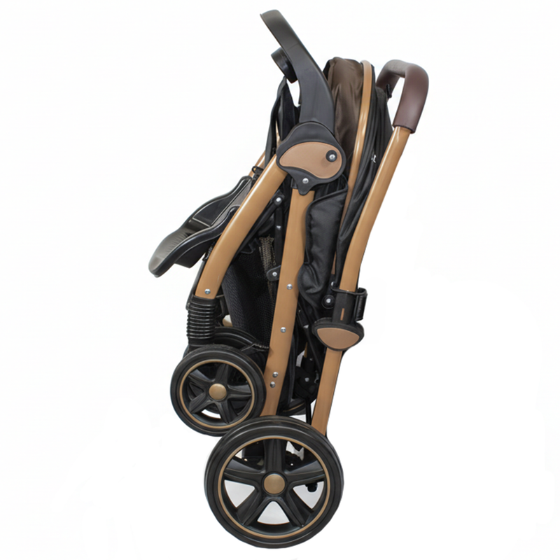 Coche Cuna Paseo Comfy Negro Gold