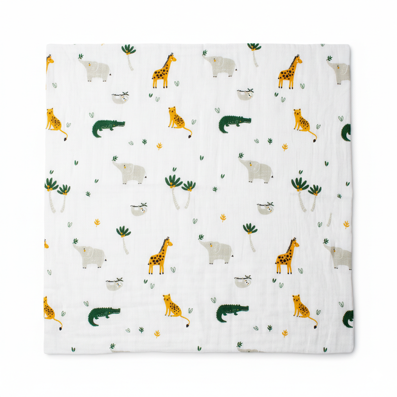 Pack 3 Mantas de Muselina 100% Algodón – 75 x 75 cm