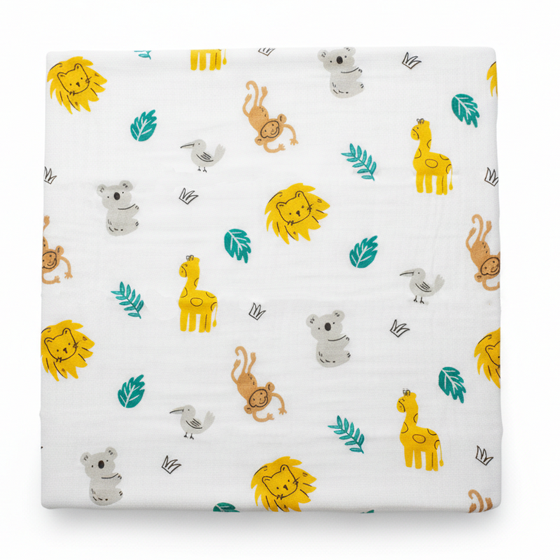Pack 3 Mantas de Muselina 100% Algodón – 75 x 75 cm
