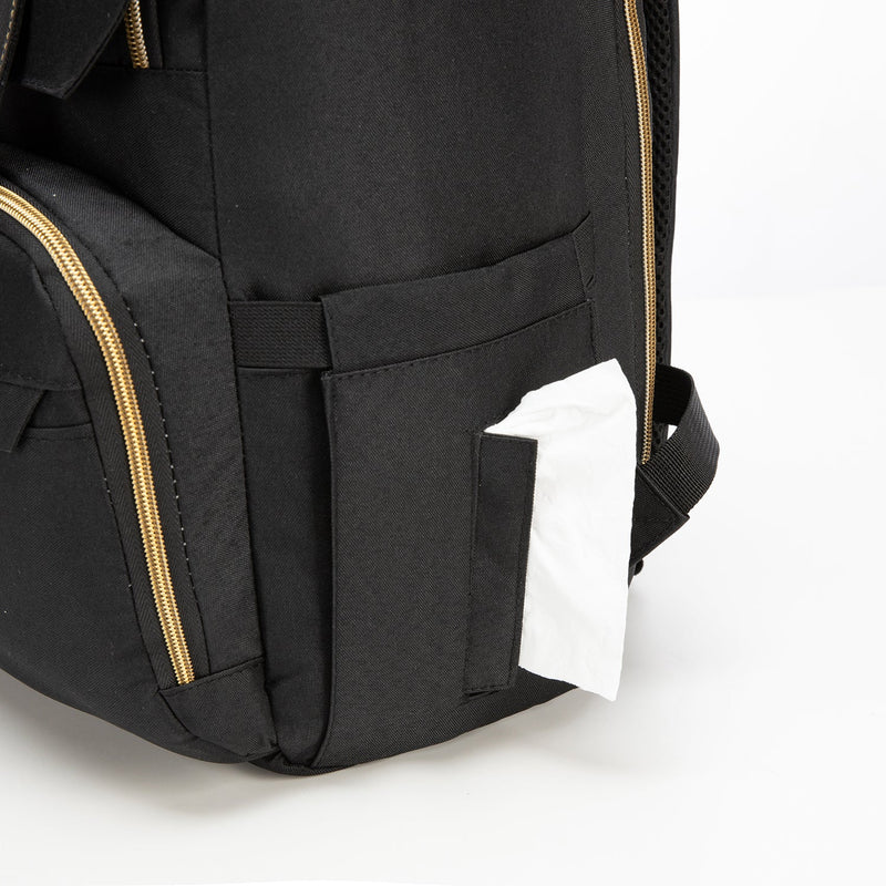 Mochila Maternal Premium Black Gold