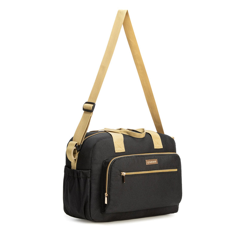 Bolso Maternal Premium Black Gold