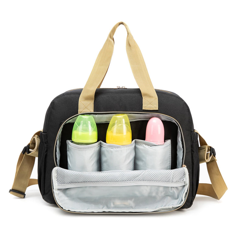 Bolso Maternal Premium Black Gold