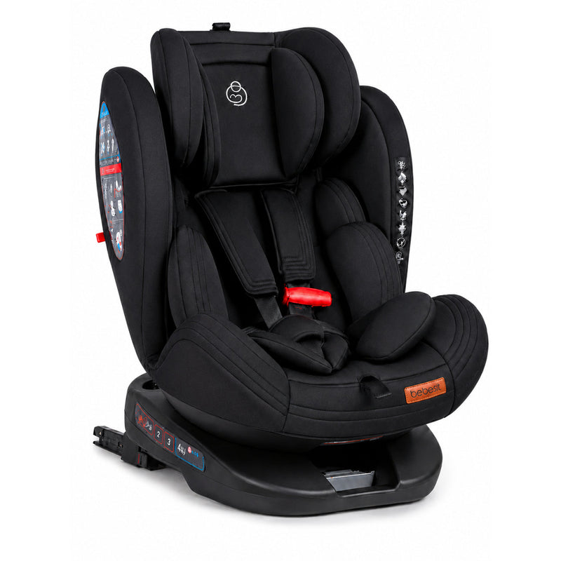 Silla de Auto Saturn 360° Premium Negro