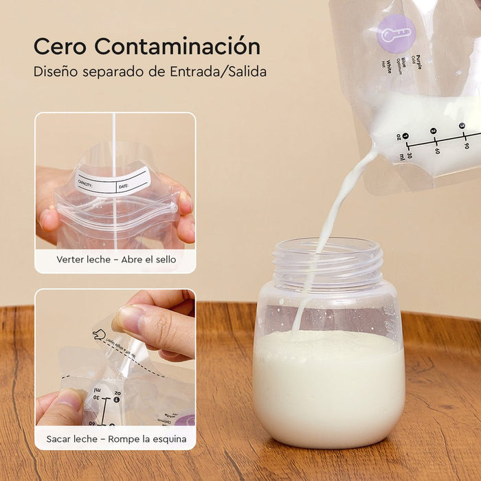 Bolsa para almacenar leche materna x 50 unidades