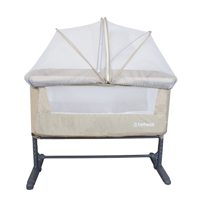 Cuna Colecho con Mosquitero MySide LX Beige Bebesit