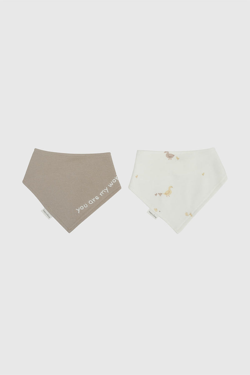 Pack X2 Baberos Bandana Impermeable Niño