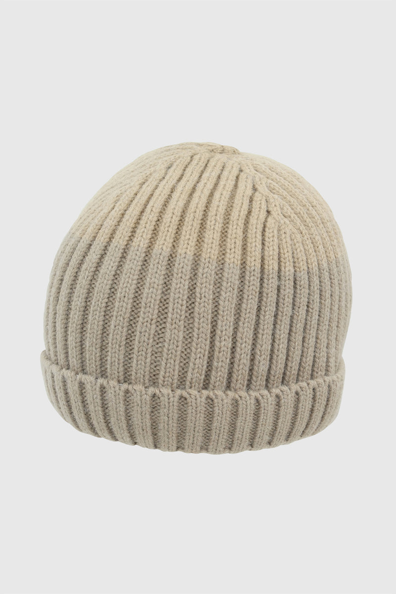 Gorro Lana Bicolor Café Niño
