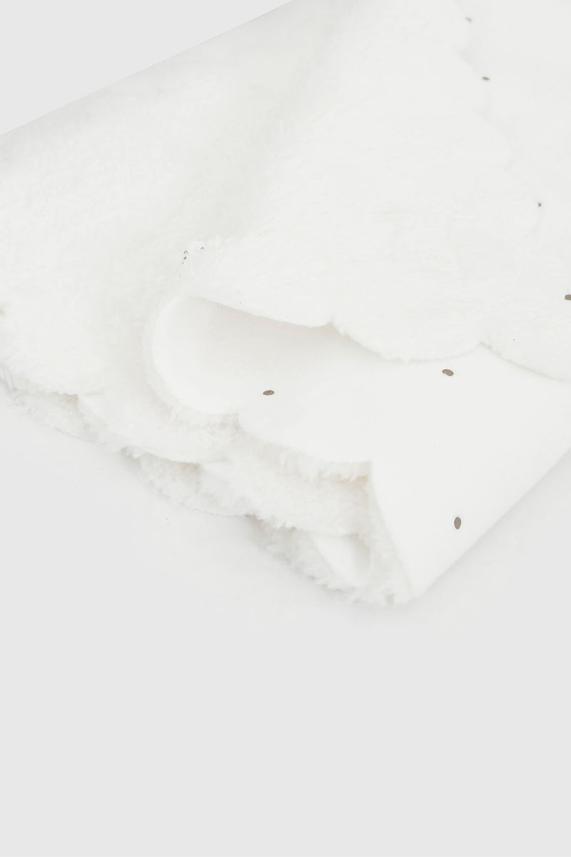Manta Blanca Sherpa Doble Cara