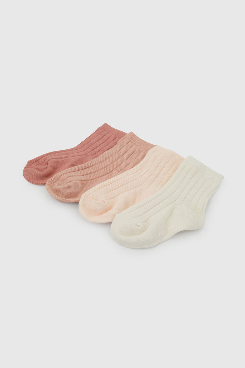 Pack X4 Calcetines Rosados Algodón