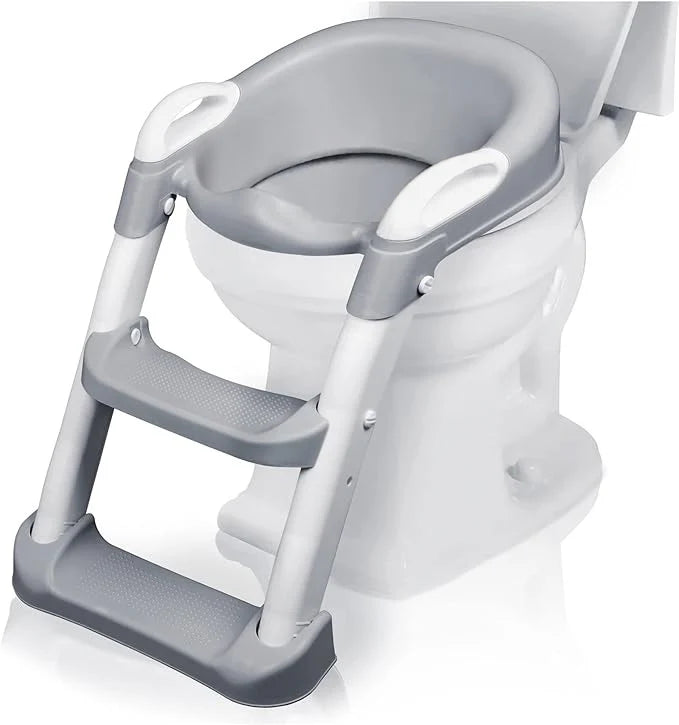 Asiento reductor con Escalera para baño entranamiento Bebe
