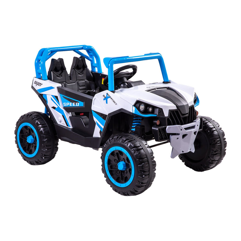 Camioneta Eléctrica todo terrenocon con control remoto Explorer Azul Bebesit