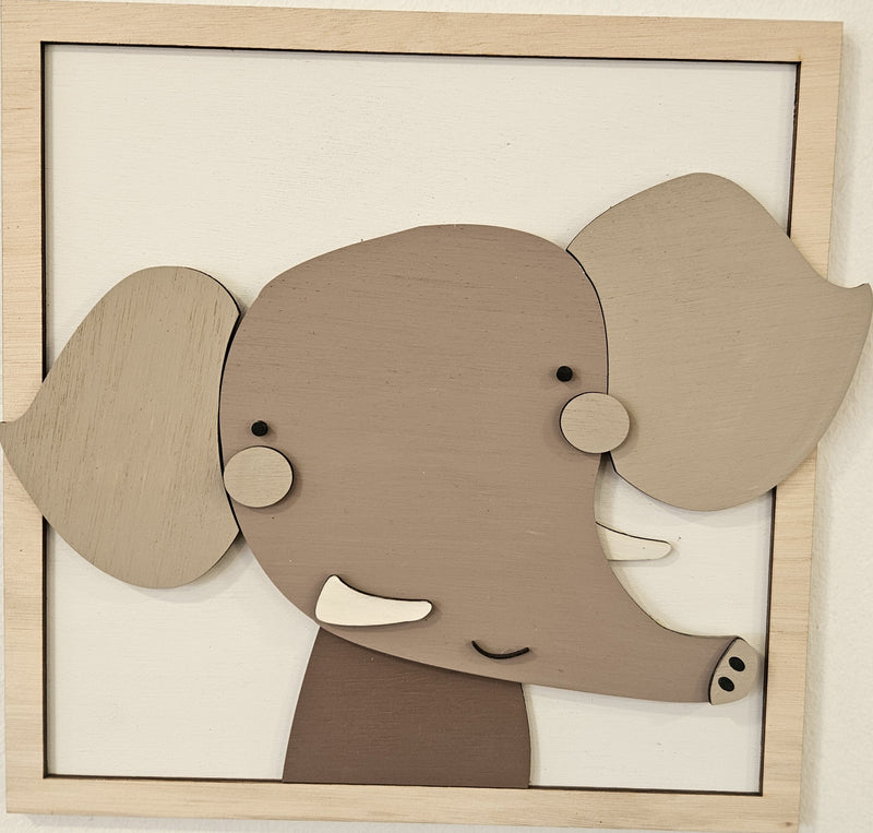 Set 6 Cuadros de Madera Pintados a Mano