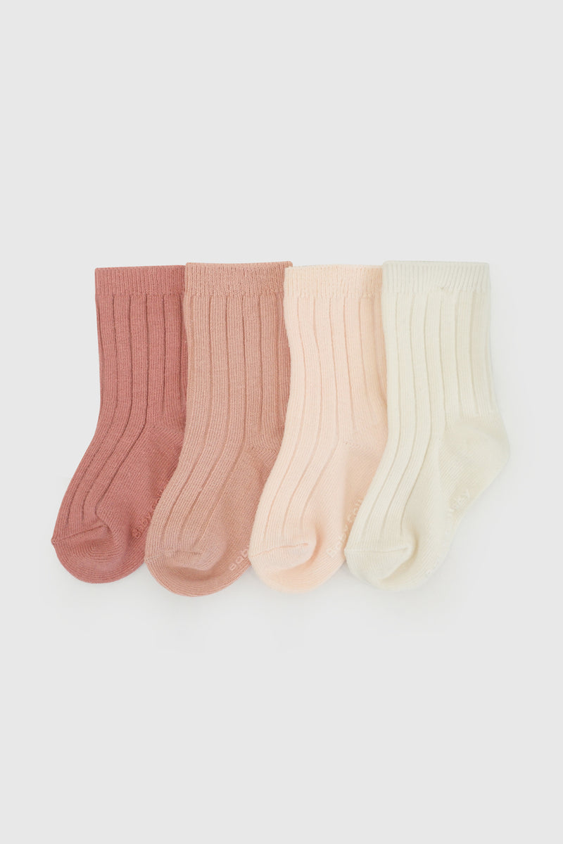 Pack X4 Calcetines Rosados Algodón