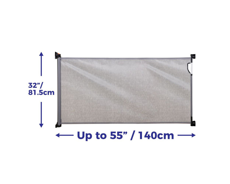 Puerta Retráctil de Seguridad Dreambaby® – Con Protección UV y Extensible hasta 140 cm