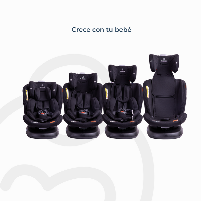 Silla de Auto Convertible Isofix Supra 360º Premium Negro