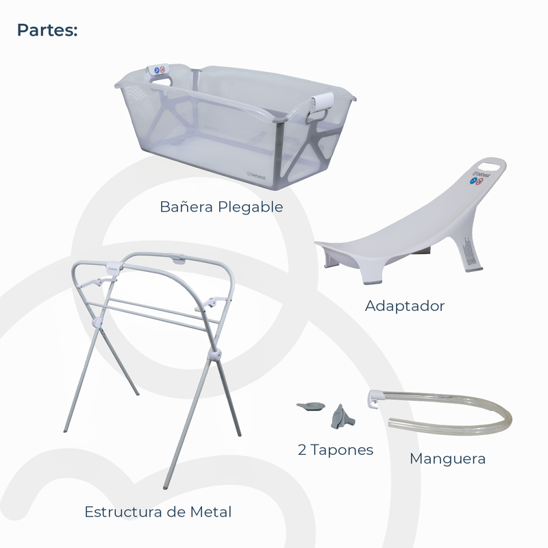 Bañera Flexi 3 en 1 Plegable + Soporte de Bebesit