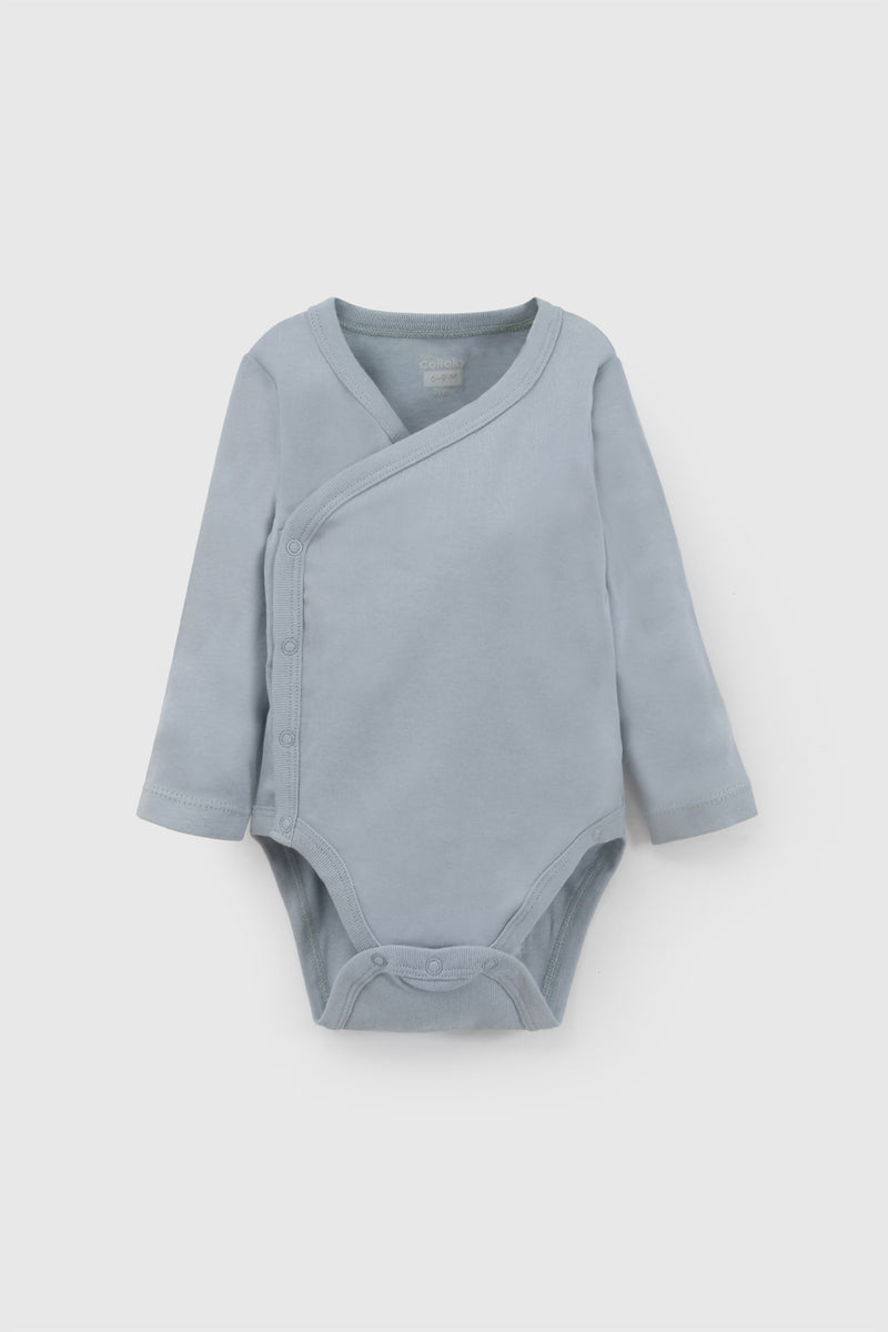 Pack X3 Body Azul Niño Con Broche