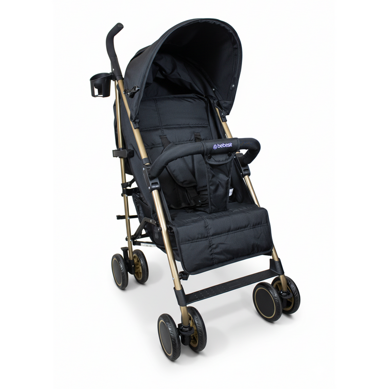 Coche Paragua Kronos Gold Negro