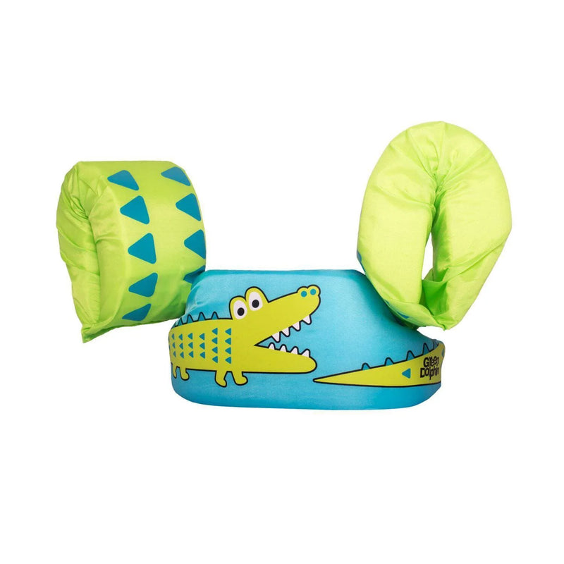 Flotador con Alitas Cocodrilo Celeste - Green Dolphin