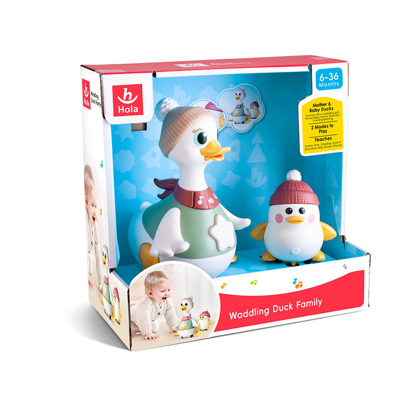 Familia de Patos Caminantes