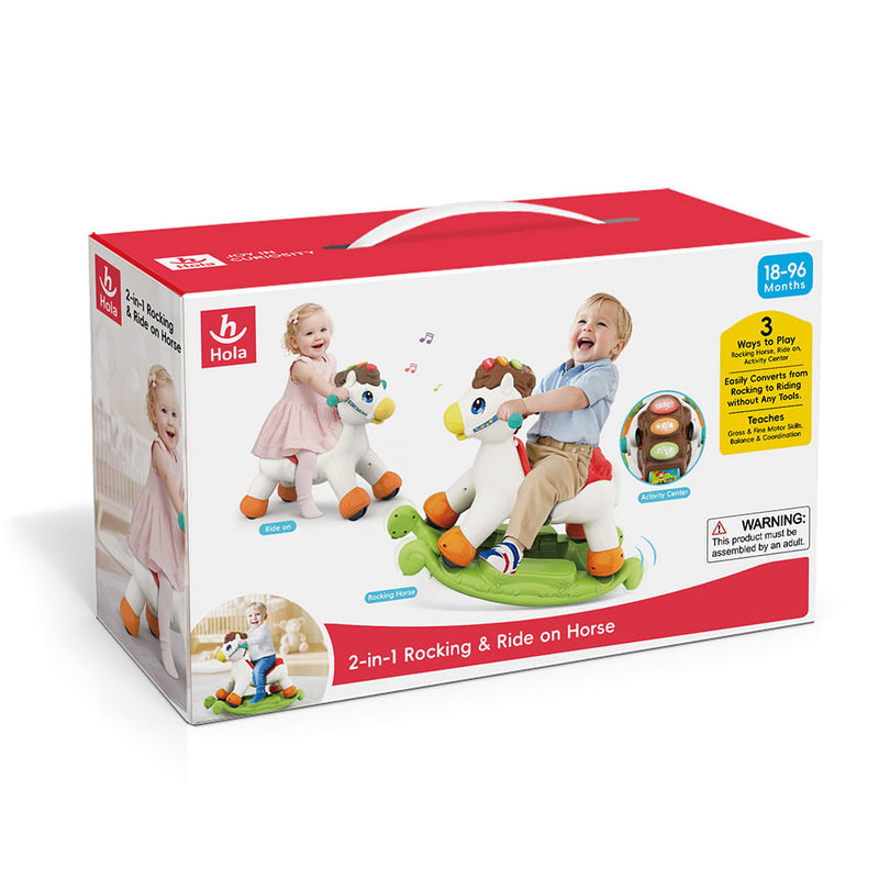 Pony balancín/para montar 2 en 1