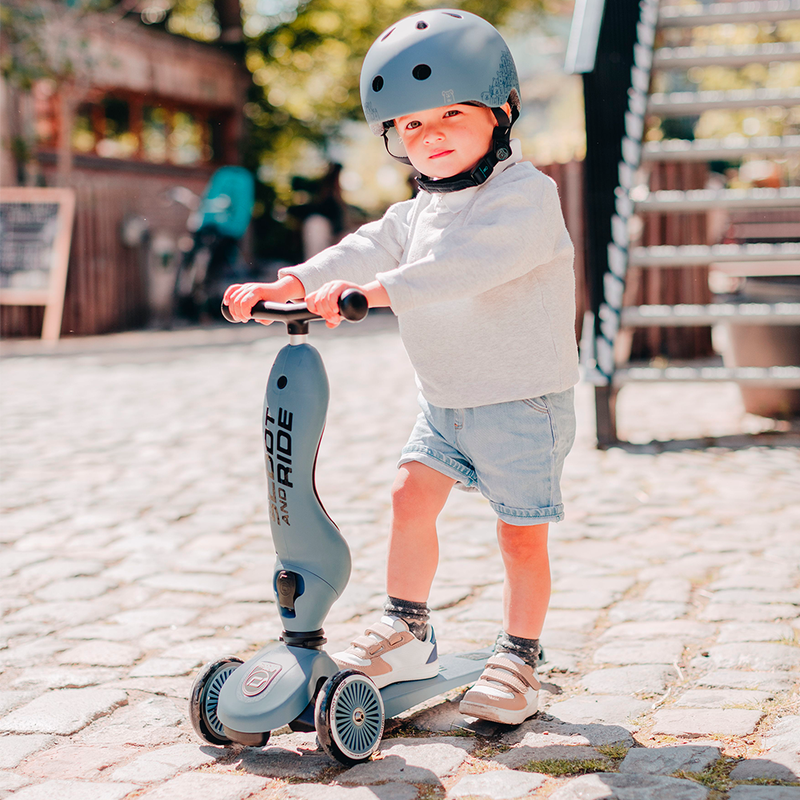 Scooter 2 en 1 Highwaykick 1 Acero - Scoot and Ride