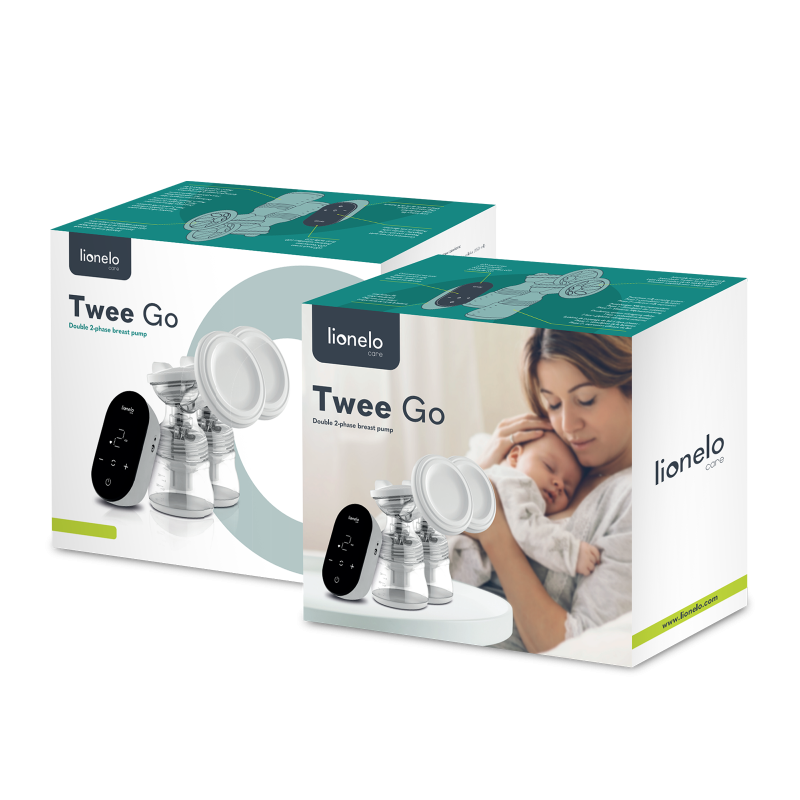 Extractor de leche Electrico doble Twee Go Grey Concrete