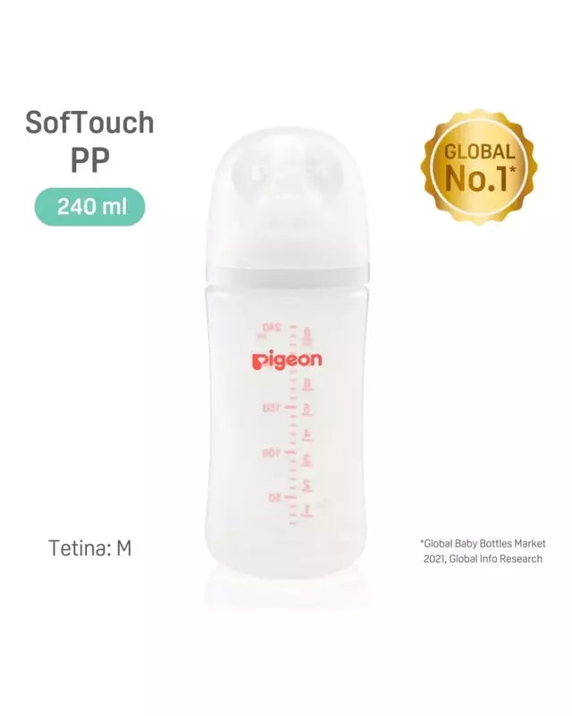 Mamadera Boca Ancha 240 ml Pigeon