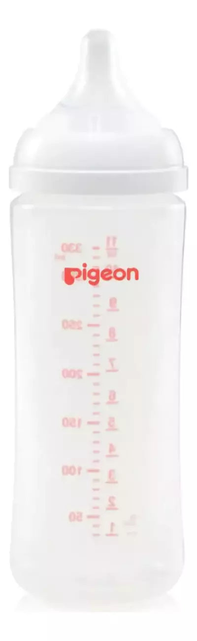 Mamadera Bebe Pigeon Softouch Boca Ancha 330ml- 6+ Meses