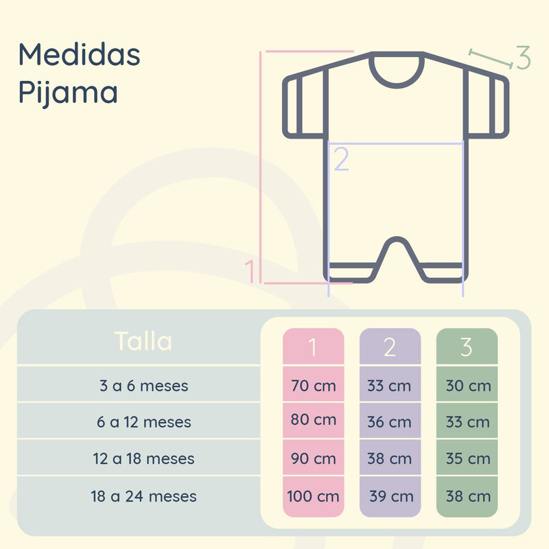 Pijama Suave para Bebés 80 cm (6–12 meses)
