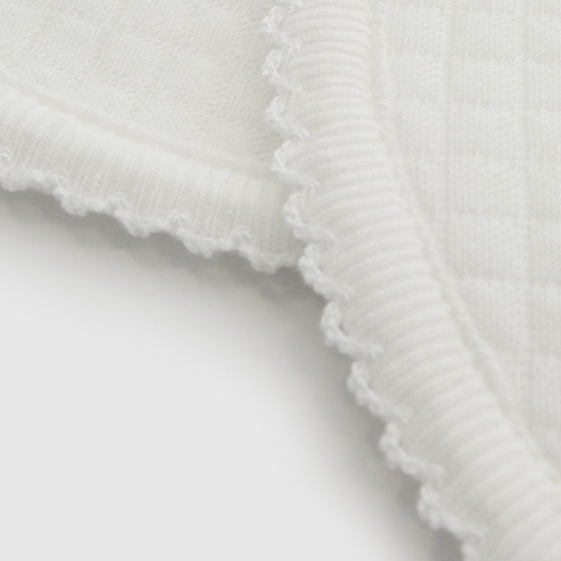 Pack 2 Babero impermeable quilt unisex blanco tu