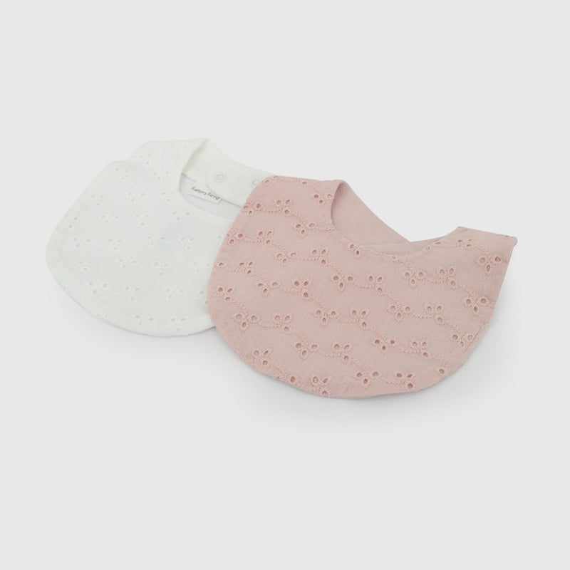 Pack 2 Babero impermeable niña blanco tu