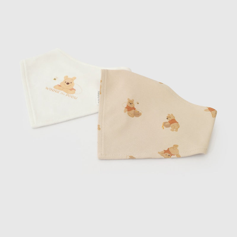 Pack 2 Babero impermeable Disney Winnie The Pooh unisex blanco talle único