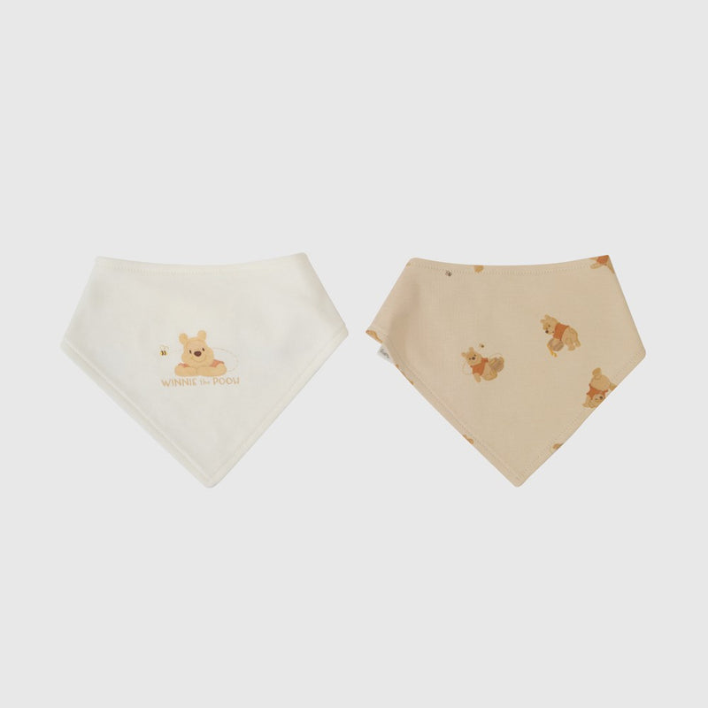 Pack 2 Babero impermeable Disney Winnie The Pooh unisex blanco talle único