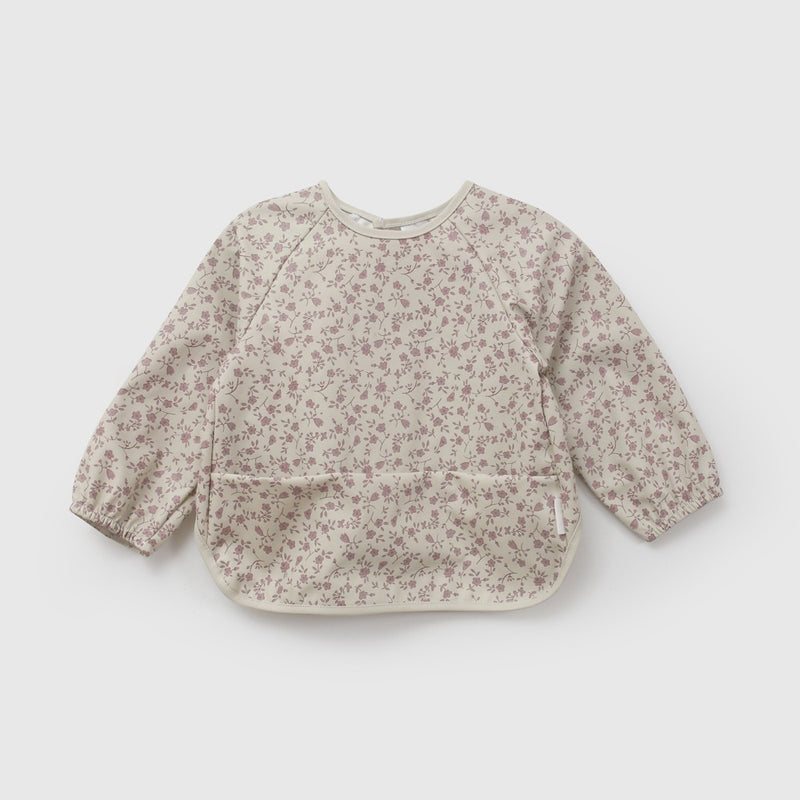 Babero impermeable mangas niña morado